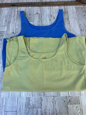 J. Jill Blue and green Tank Tops Duo bundle (2)